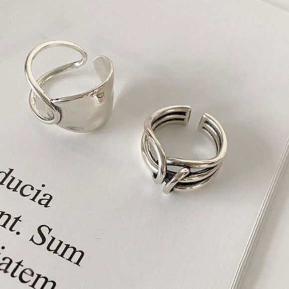 NEW 925 Sterling Silver Open Adjustable Ring - Picture 5 of 14